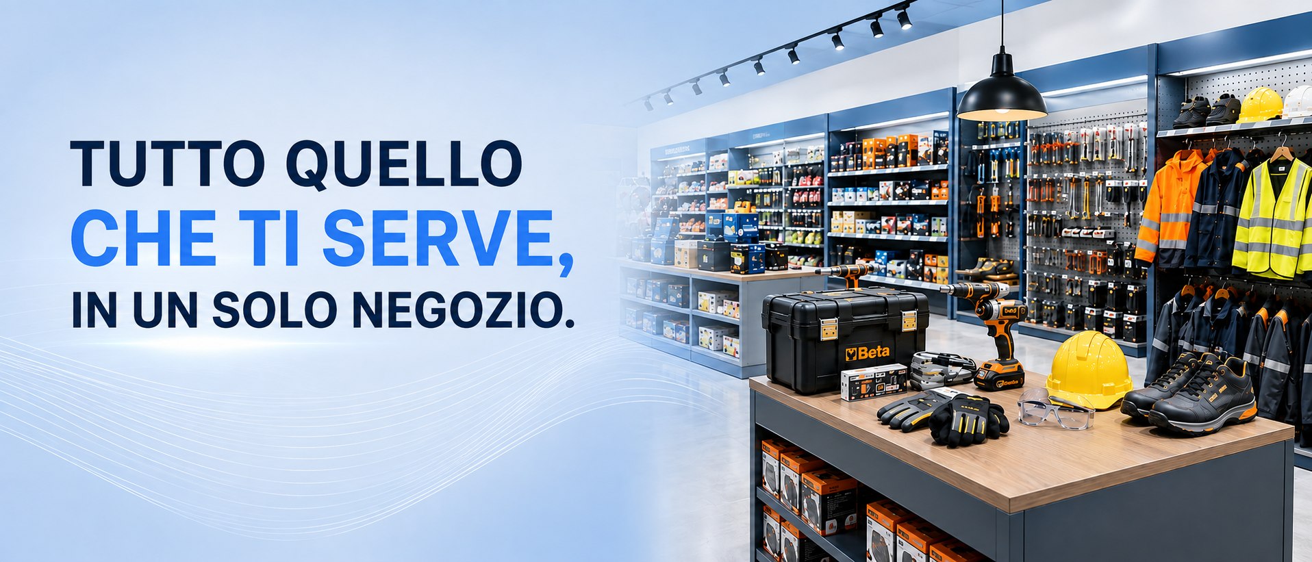 Negozio DO.MA Service: ferramenta, materiale elettrico, illuminazione, attrezzatura e abbigliamento da lavoro, antinfortunistica
